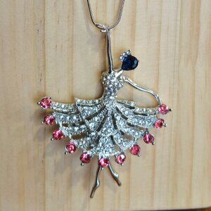 Ballet Dancer Necklaces Lot of 2